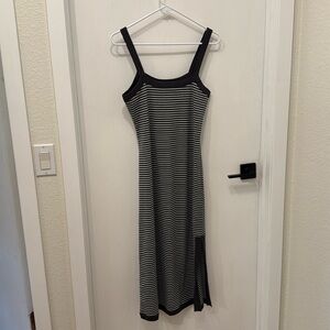 Maternity Stripes Grey PinkBlush dress -M